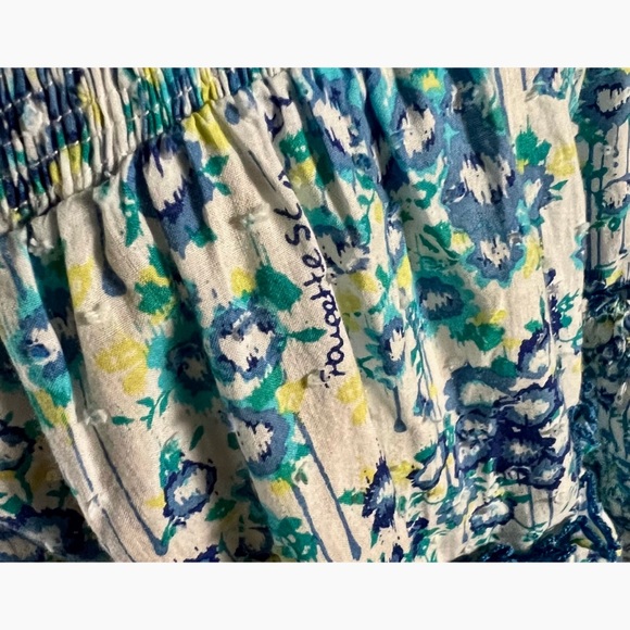 Poupette St. Barth Alba Aqua Floral Dress L - Picture 2 of 11